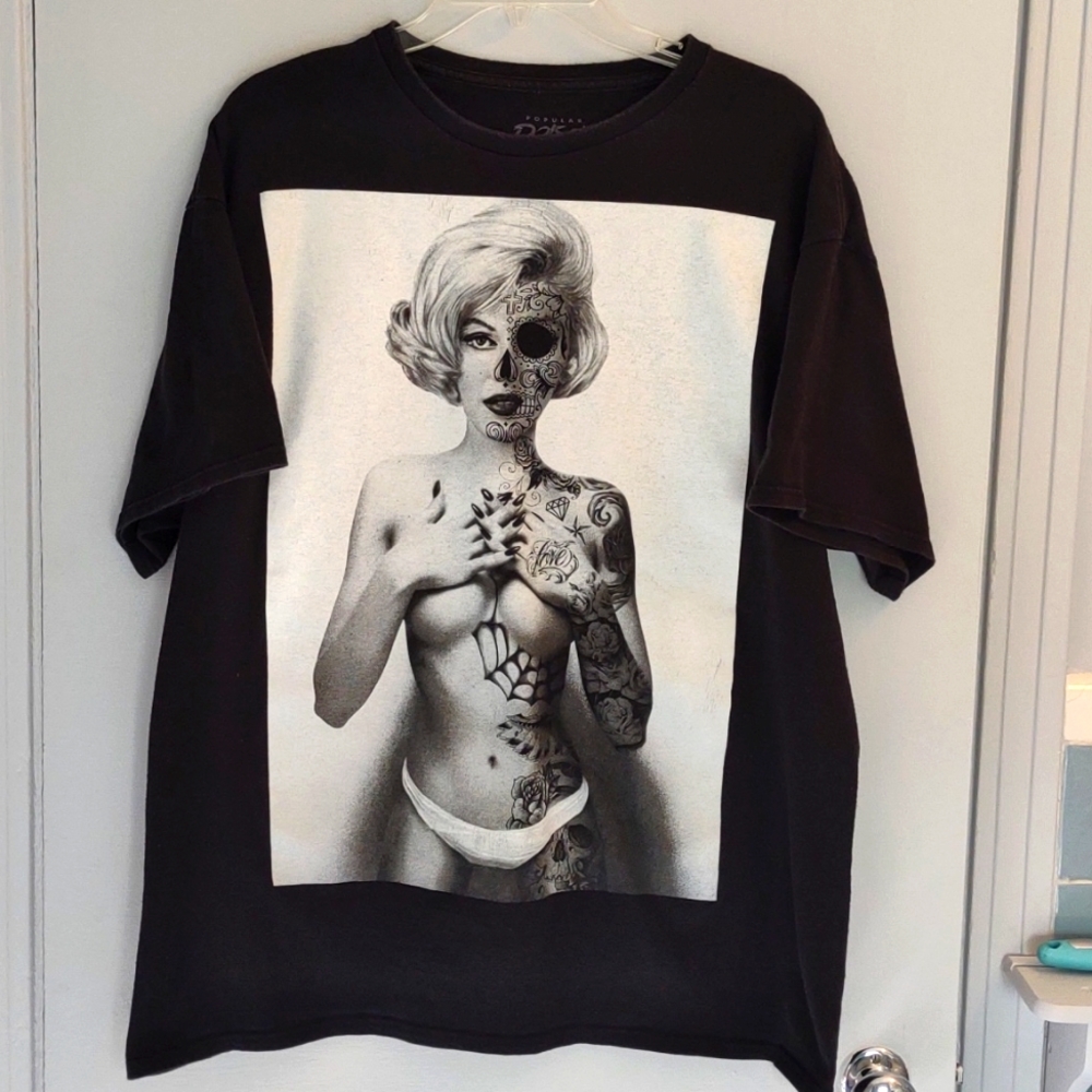 Men's or Ladies Black Poison Tee Shirt